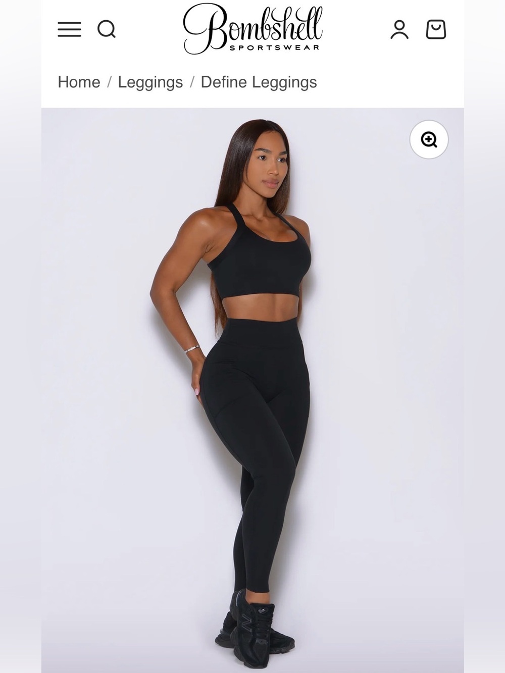 Bombshell Define Leggings High-Waist — Black size S NWTs